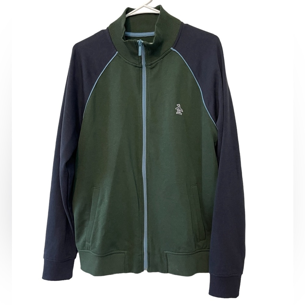 Original Penguin Color Block Full Zip Track Jacket Men's Size Medium